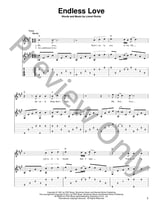 Endless Love Guitar and Fretted sheet music cover